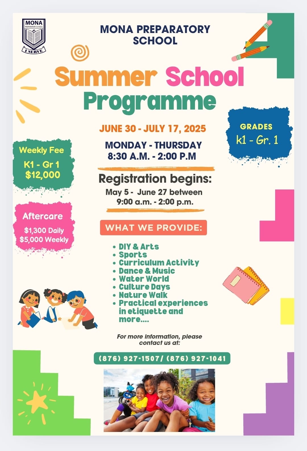 K1 to Grade 1 Summer School